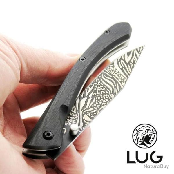 Couteau C63 ANIMAL BLACK TITANIUM manche G10 Noir, liner-lock, couteau LUG