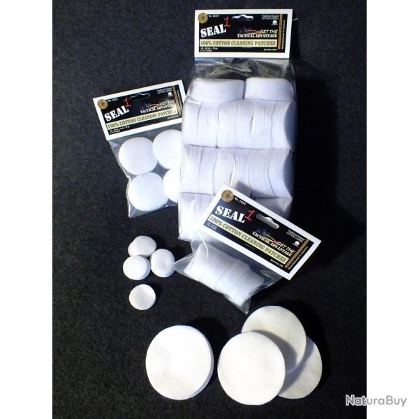 PATCH DE NETTOYAGE CAL 38-45, 9MM Sachet de 1000 SEAL 1 CLP PLUS