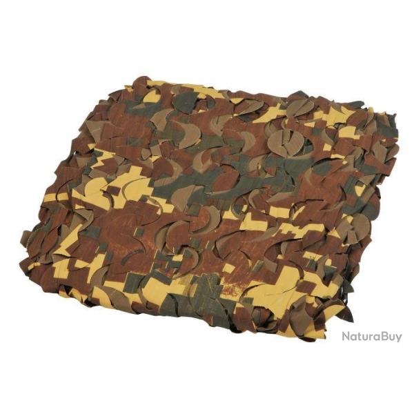 FILET DE CAMOUFLAGE CAMOSYSTEMS BASIC 3D - 6 M X 2,4 M - IMPRIME TRICOLORE