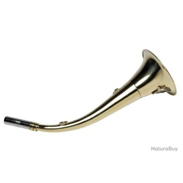 CORNE D'APPEL LAITON A PAVILLON 30CM DECOR SANGLIER