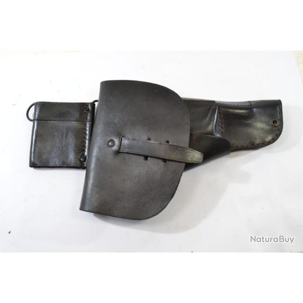 Etui Holster en cuir pour PA Arm�e Fran�aise Arm�e de l'air, aviation; PA MAC 50 MAC50