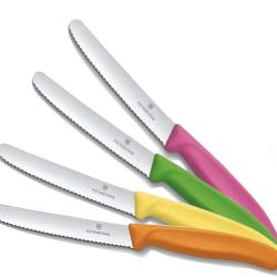 Pack 4 couteaux de table rond multi couleur VICTORINOX
