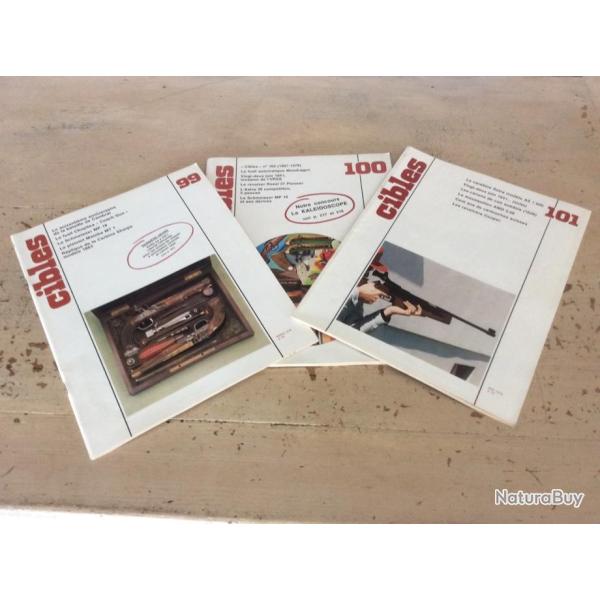 lot 3 revues cibles (n� 99 - 100 -101) -  1978 (les fusils Mauser �trangers WW2...)