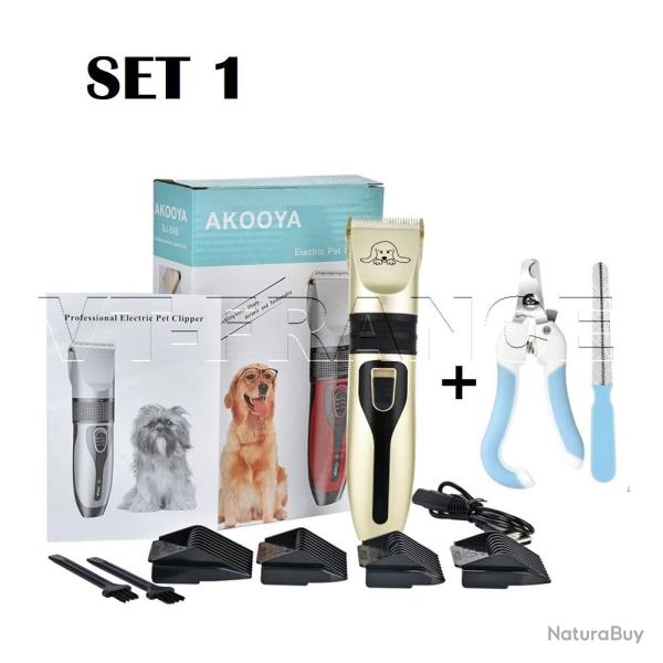 Tondeuse Pro Rechargeable pour Chiens Silencieuse-SET 1 20260729082513