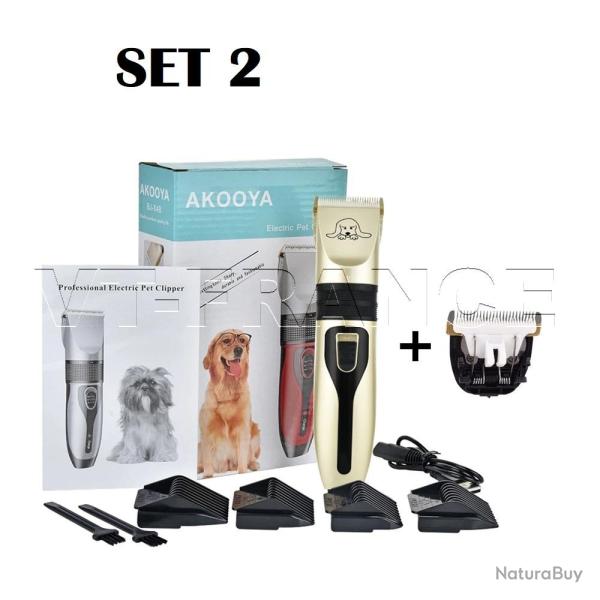 Tondeuse Pro Rechargeable pour Chiens Silencieuse-SET 2 20260729082513