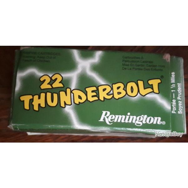 Boite de cartouches vide thunderbolt 22 long rifle de chez remington