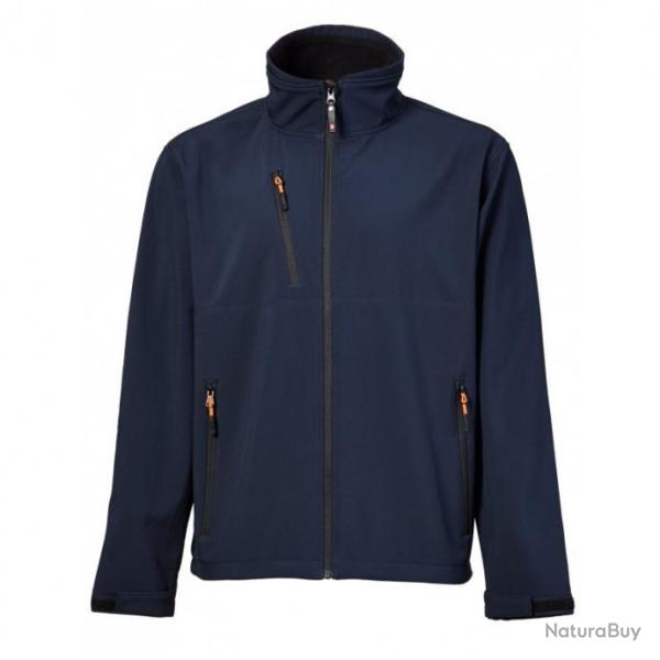 Veste softshell d�perlante Singer Safety VERNON/VERNAM S Bleu marine
