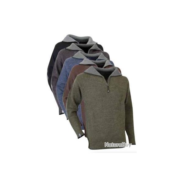 Pull avec col camionneur LMA CACAO 6 / 2XL Anthracite fonc�