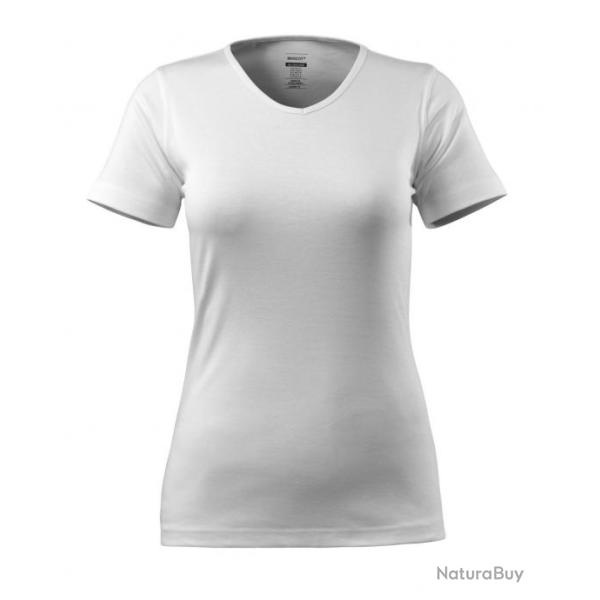 T-shirt mod�le femme, encolure en V MASCOT� NICE 51584-967 S Blanc