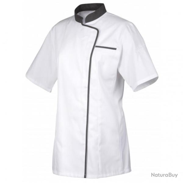 Veste de cuisine bicolore pour femme manches courtes ou longues Robur EXPRESSION MC/ML 2 / S Manches