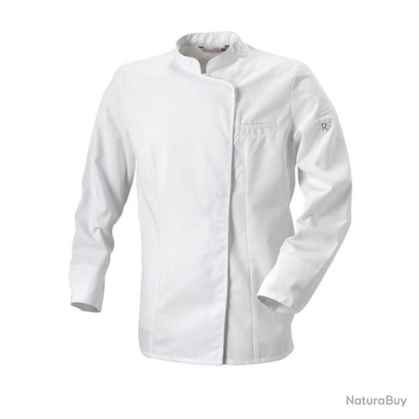 Veste de cuisine bicolore pour femme manches courtes ou longues Robur EXPRESSION MC/ML Blanc 1 / XS 