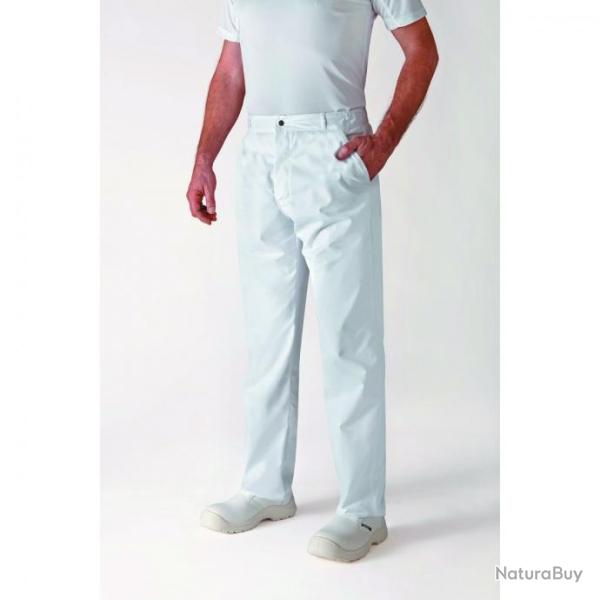 Pantalon de cuisine Robur TIMEO Blanc 36