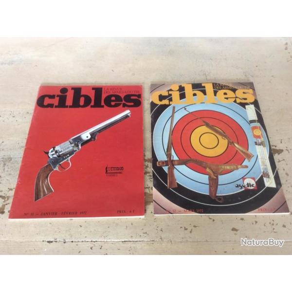 lot 2 revues cibles (n� 31 & 32) -Armes L�tendard/ R�volvers Espagnols/ MGD-PM9/ .....(01 � 03 / 72)