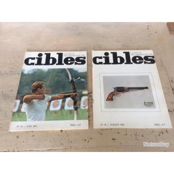 lot 2 revues cibles (n� 35 & 36) - Les ba�onnettes du syst�me allemand Mauser.... .(06 & 07 / 72)