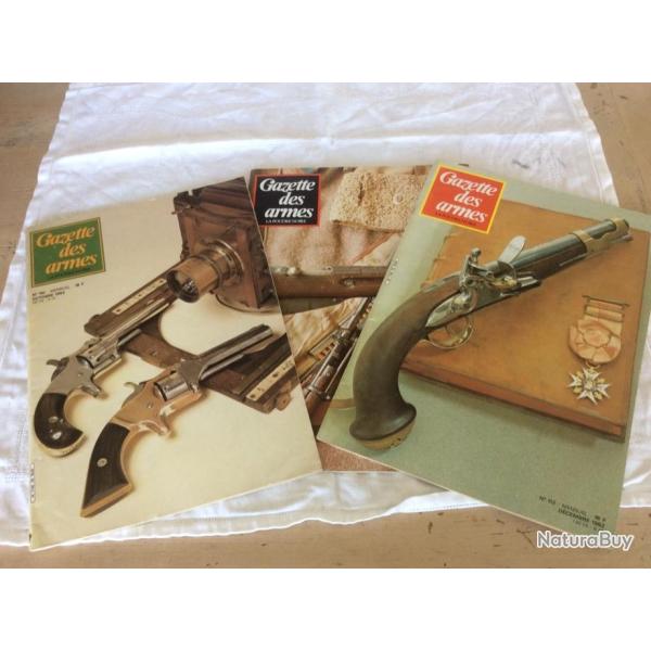 lot 3 revues Gazette des armes - 110-111-112- S&W model 1...(10 � 12/1982)
