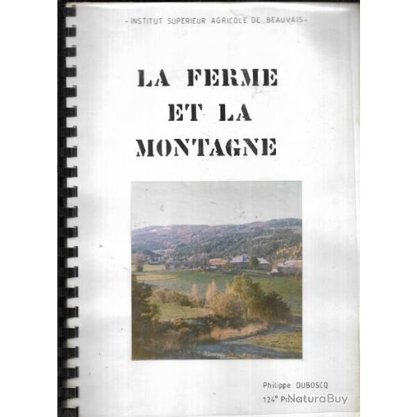 la ferme et la montagne , rapport de stage 1981, haute-provence  "le chamcelas" la br�ole