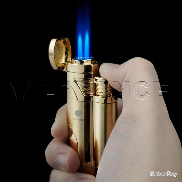 Briquet Chalumeau Cigare Cohiba 2 Torche-Or 20260729082513