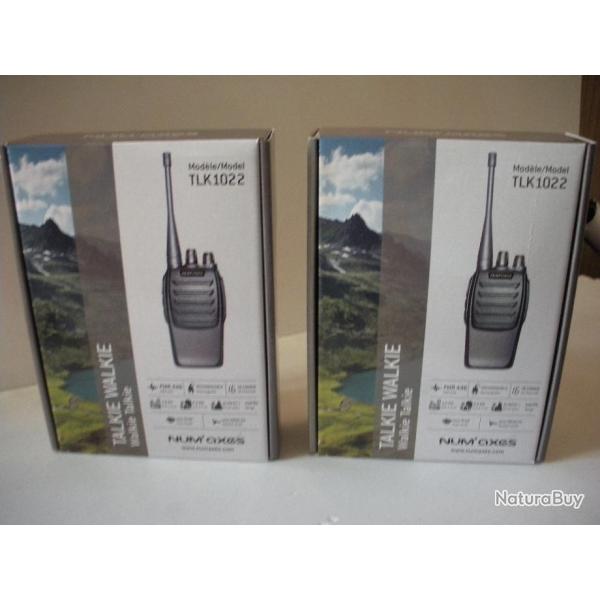 3496- 1 PAIRE DE TALKIE WALKIE (MOD.TLK1022)NUM'AXES - NEUF!!