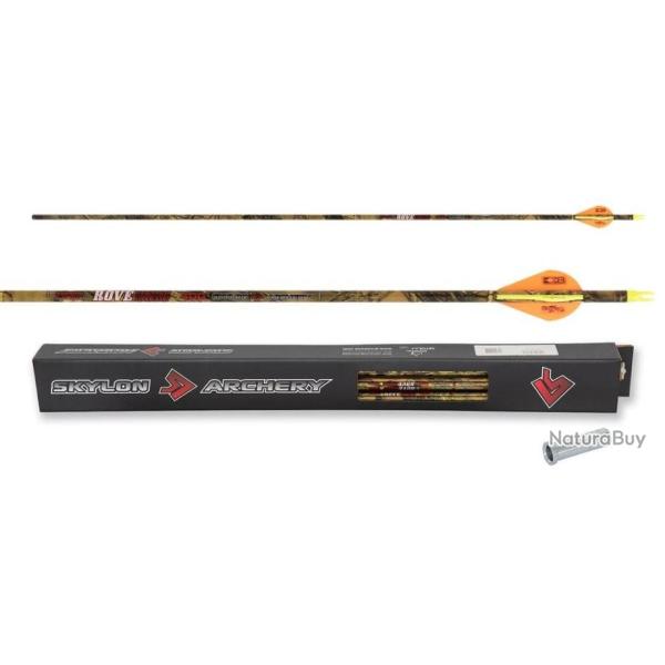 FLECHES MONTEES CARBON ROVE 6.2mm SKYLON ARCHERY SPIN 400 - 33" (x12)