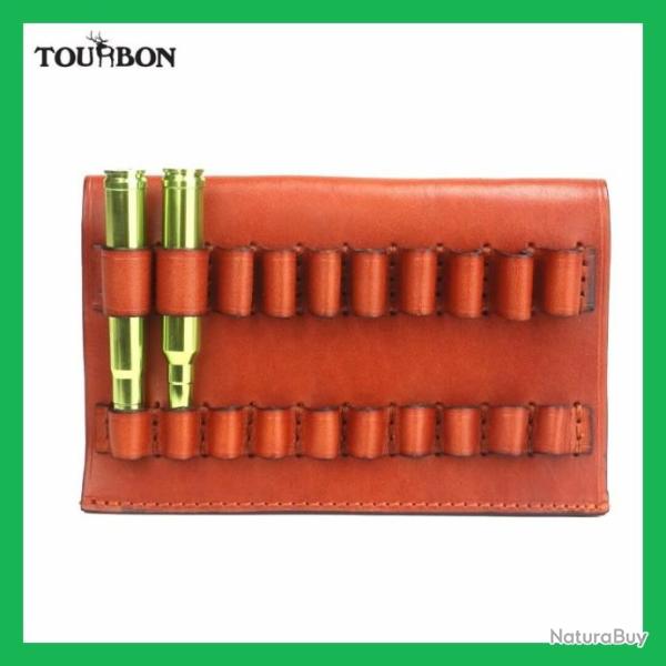 porte-cartouches de fusil, calibre 308win .375.300 en cuir v�ritable LIVRAISON GRATUITE