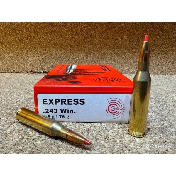BOITES DE 20 BALLES GECO EXPRESS 308 WIN 10.7 GR