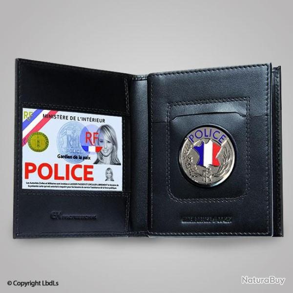Porte carte 3 volets empl. m�daille+nouvelle carte+Navigo+carte de cr�dit