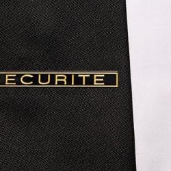 Pince &agrave; cravate SECURITE noire 60 x 7 mm