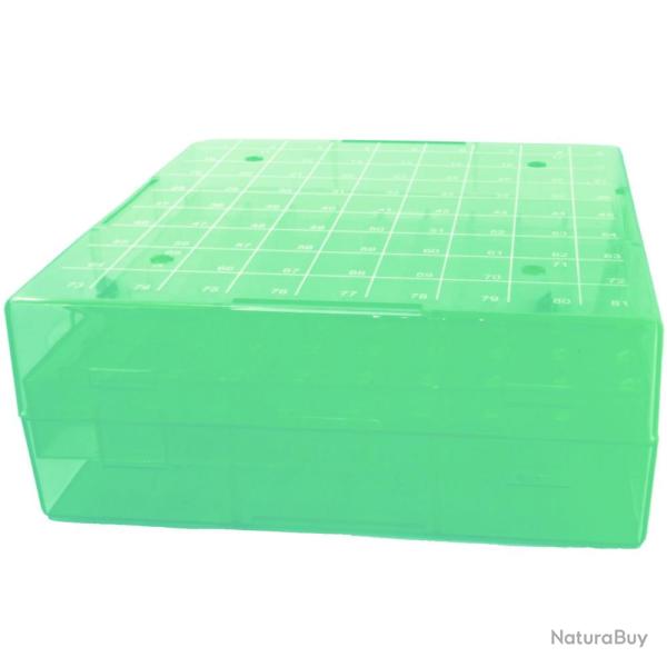 1 bo�te en polypropyl�ne 81 places pour stocker des dosettes - Vert