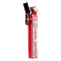2 sticks batterie Lipo 2S 7.4V 1300mAh 25C Mini TAMYIA