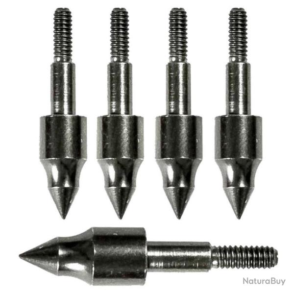 5 Pointes d'entrainement pour fl�ches d'arbal�te 8mm