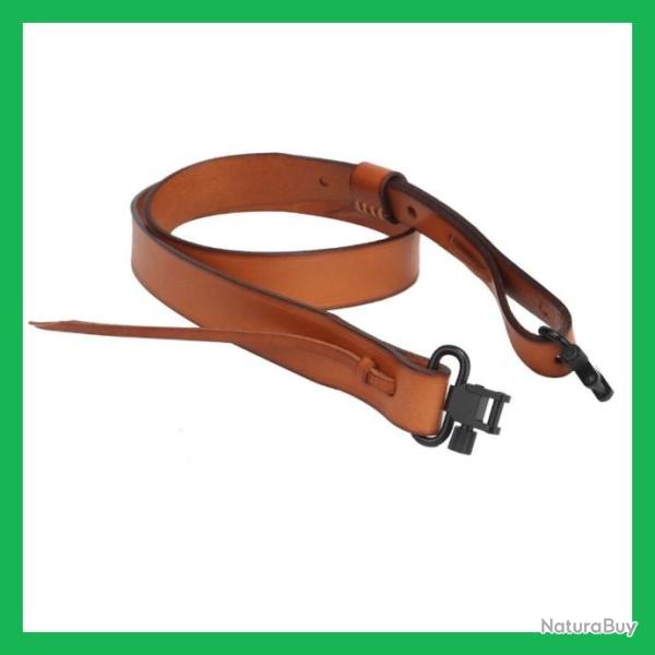 Tourbon Ceinture de fronde pour fusil de chasse, en cuir vritable, avec pivots LIVRAISON GRATUITE