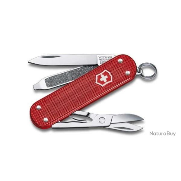 0.6221.201G Couteau suisse Victorinox Classic Alox rouge