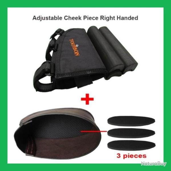 Tourbon repose-joue, en cuir, avec 3 pi�ces  LIVRAISON GRATUITE