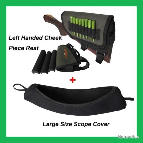 Tourbon repose-joue pour gaucher, bloc de crosse, n�opr�ne  LIVRAISON GRATUITE