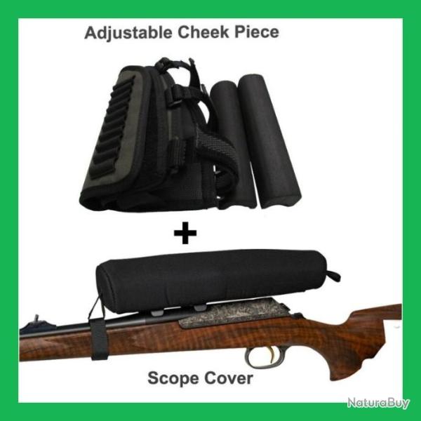 Tourbon porte-cartouches, Buttstock, repose-joue, n�opr�ne optique  LIVRAISON GRATUITE