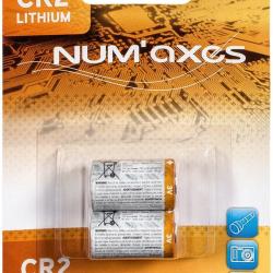 BLISTER DE 2 PILE NUM'AXES MOD. CR2 3V 900 MAH