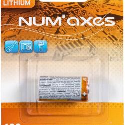 BLISTE DE 1 PILE NUM'AXES MOD. CR123A 3V 1400 MAH