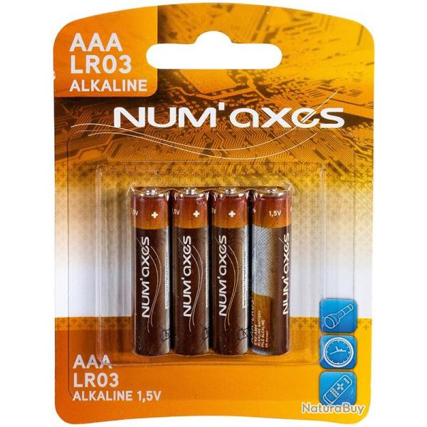 BLISTER DE 4 PILE NUM'AXES MOD. LR03 1,5V 1300 MAH