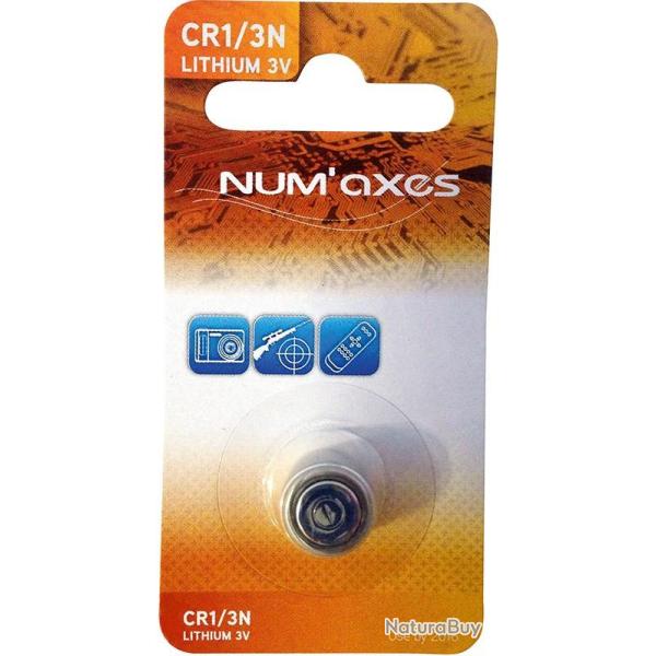 BLISTE DE 1 PILE NUM'AXES MOD. CR1/3N 3V 170 MAH