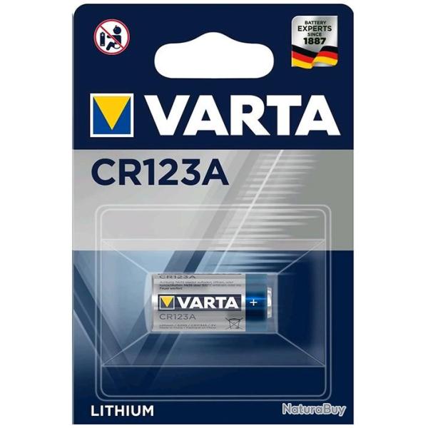 BLISTE DE 1 PILE VARTA MOD. CR123A 3V