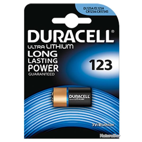 Pile Lithium CR123 3 volts - Duracell