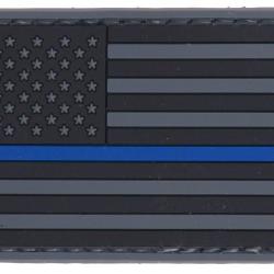 Patch PVC Drapeau USA Bleu line