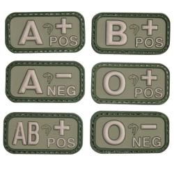 Patch PVC Groupe sanguin vert