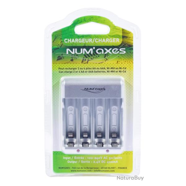 Chargeur pour piles AA ou AAA, Ni-MH ou Ni-Cd