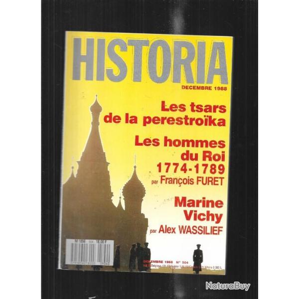 marine vichy, duc de guise, marie de roumanie , tsars de la perestroika  historia 504 d�cembre 1988