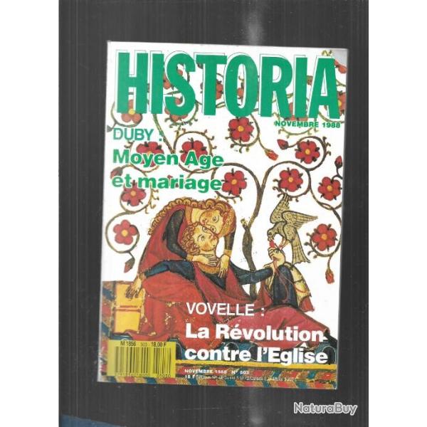 quentin la tour, le jean, le pont de neuilly, kl�ber l'alsacien  historia 503 novembre 1988