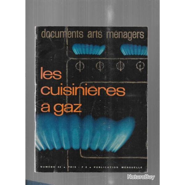 documents arts m�nagers ,  fascicule , les cuisini�res � gaz