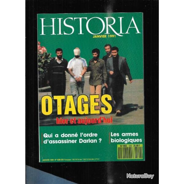 otages hier et aujourd'hui, armes biologiques, fr�res d'astier de la vig historia n 529 janvier 1991