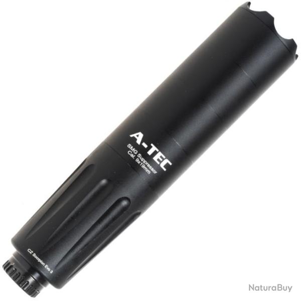 Silencieux A-TEC SMG cal 9X19 pour CZ Scorpion Evo 3