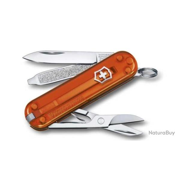 0.6223.T82G Couteau suisse Victorinox Classic SD translucide manche 58 mm